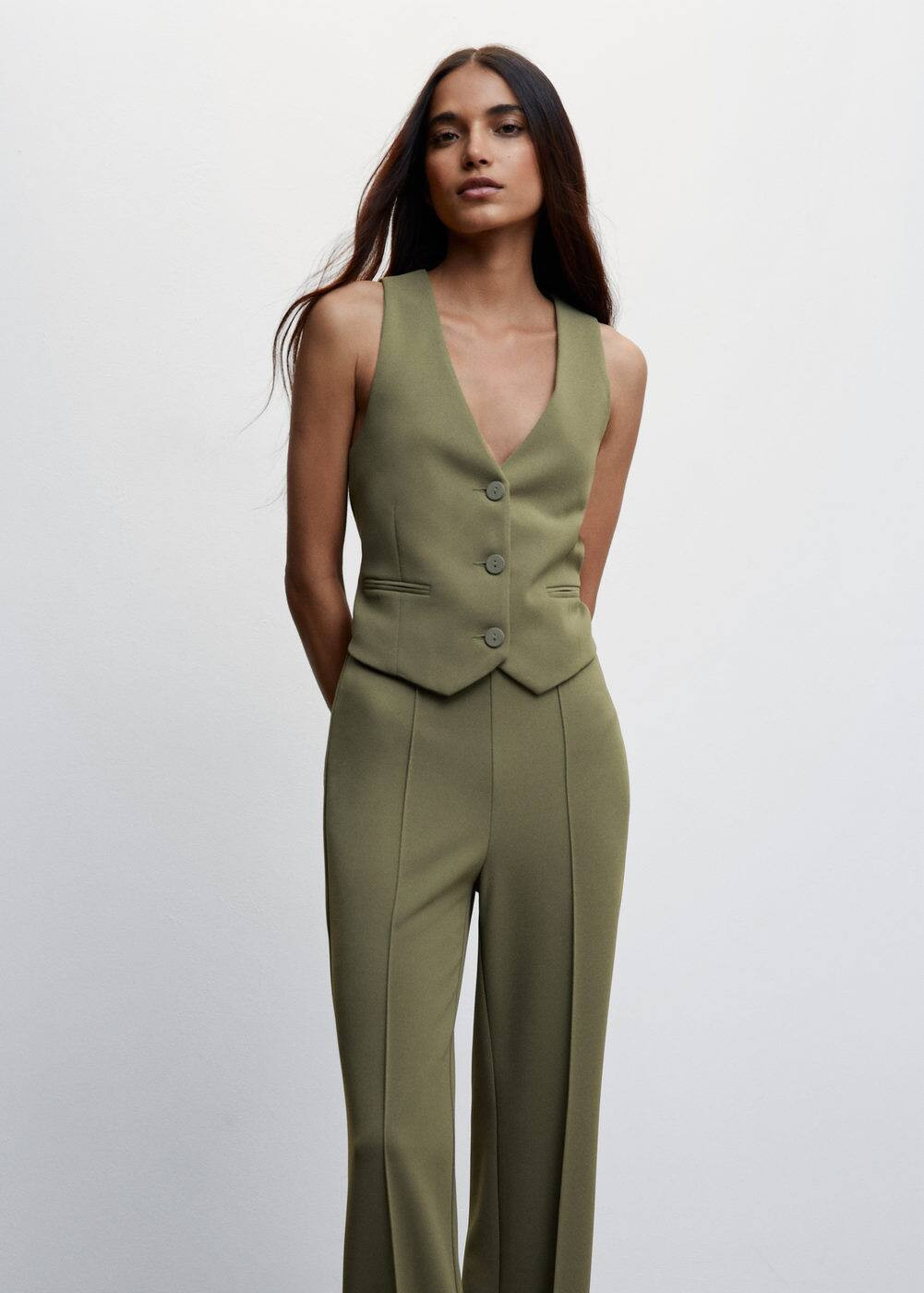 Buttons suit waistcoat | MANGO (UK)