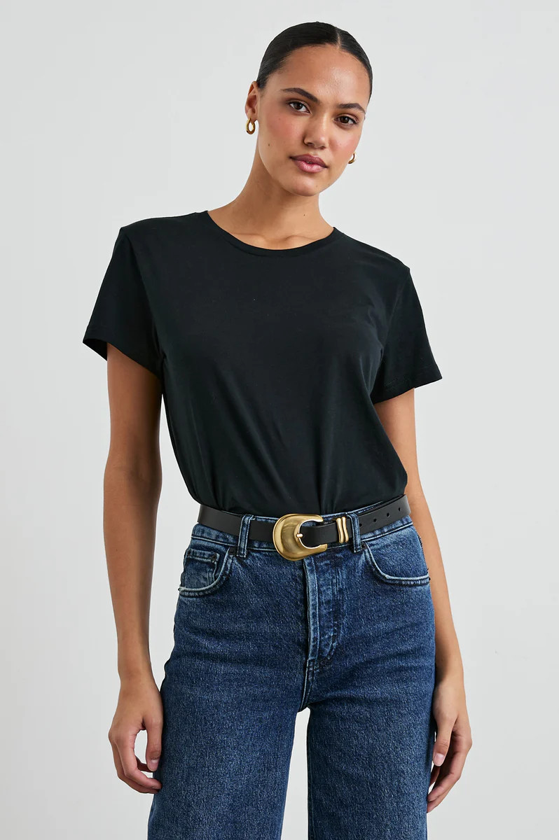 CLASSIC CREW NECK T-SHIRT - BLACK | Rails