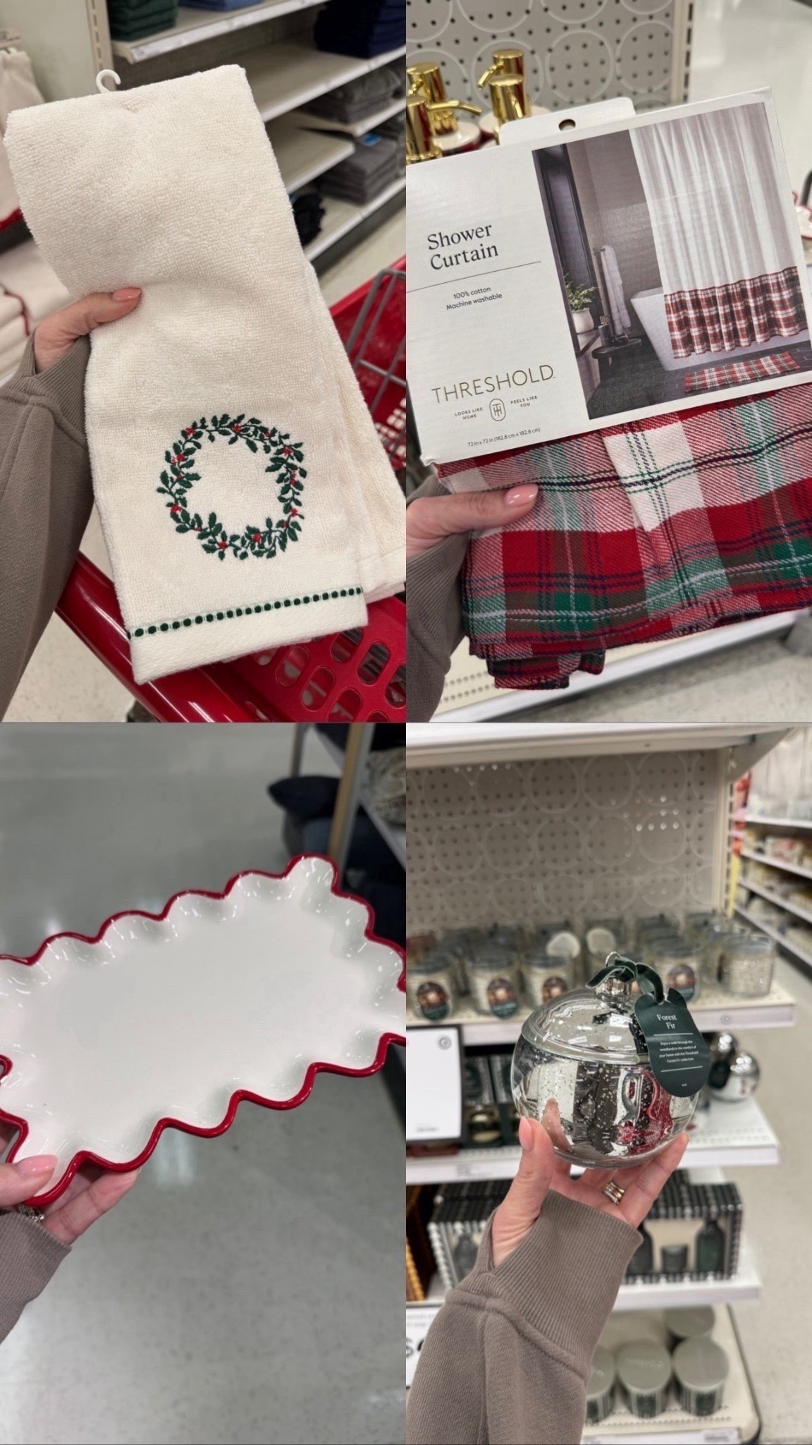 Loved these cute, classic Christmas finds at Target! The prettiest red, green, and ivory tones for a traditional holiday. These would be an adorable little gift paired together. Available for last minute pick up or shipping! 

#LTKHoliday #LTKHome #LTKSaleAlert