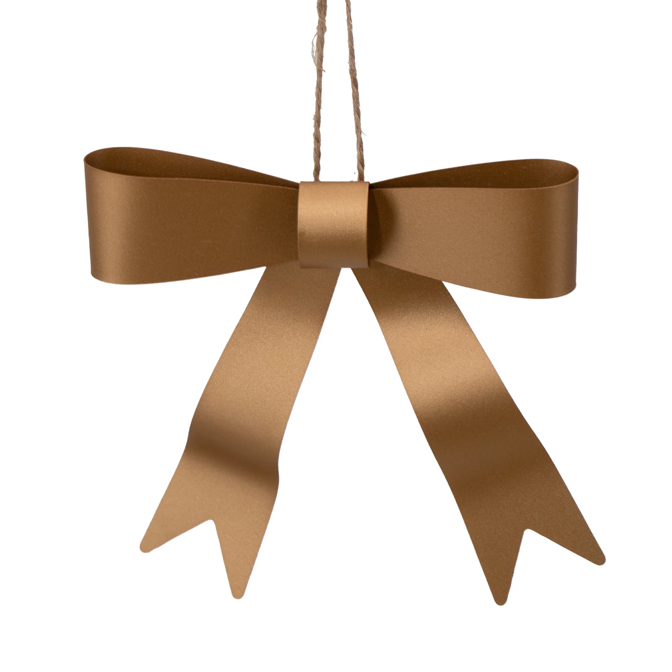 My Texas House 3-Count Gold Bow Christmas Ornaments, 4" | Walmart (US)