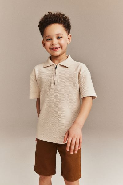 Cotton Chino Shorts - Regular waist - Short - Brown - Kids | H&M US | H&M (US + CA)