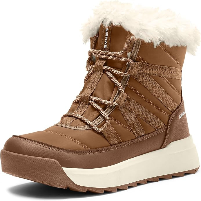 Women's Warm Snow Boots Cold Weather Winter Boots Fur Lined Comfortable Lightweight | Amazon (US)
