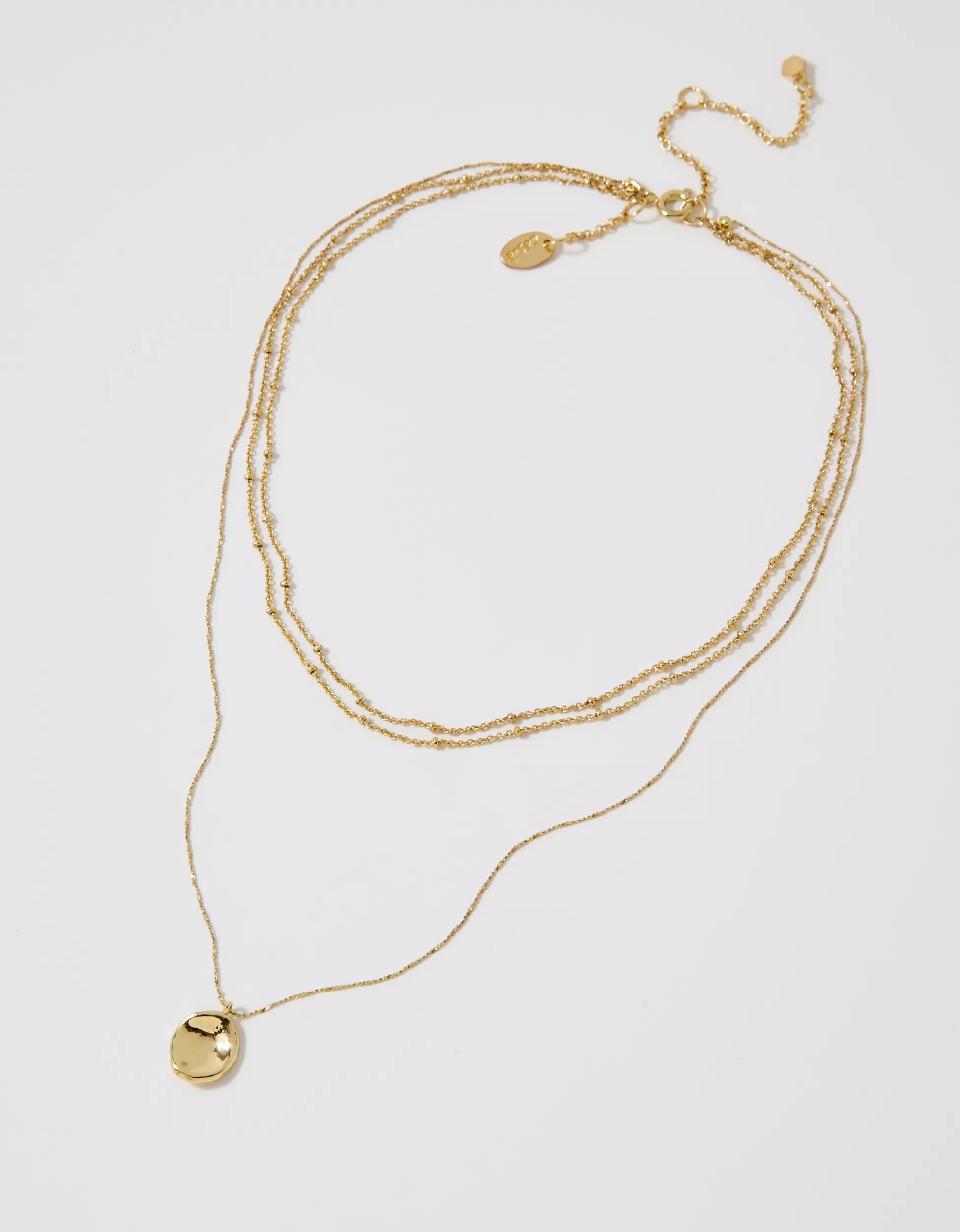 Aerie Beachy Pebble Necklace 3-Pack | Aerie