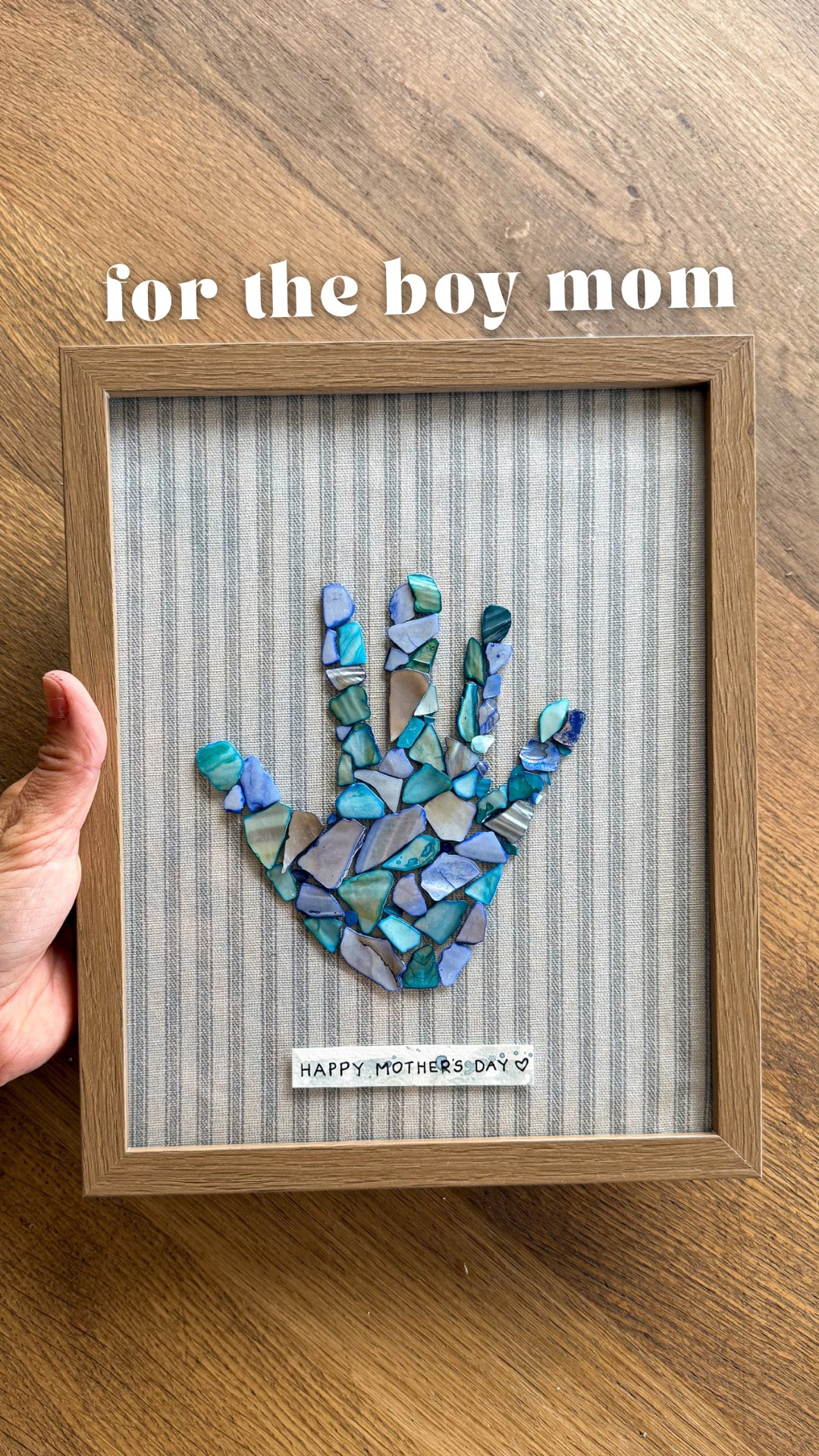 How cute is this mosaic seashell chips handprint? I love how it looks and these chips come in so many colors! 🙌🏼

#LTKmomlife #LTKMothersDay #LTKHome
