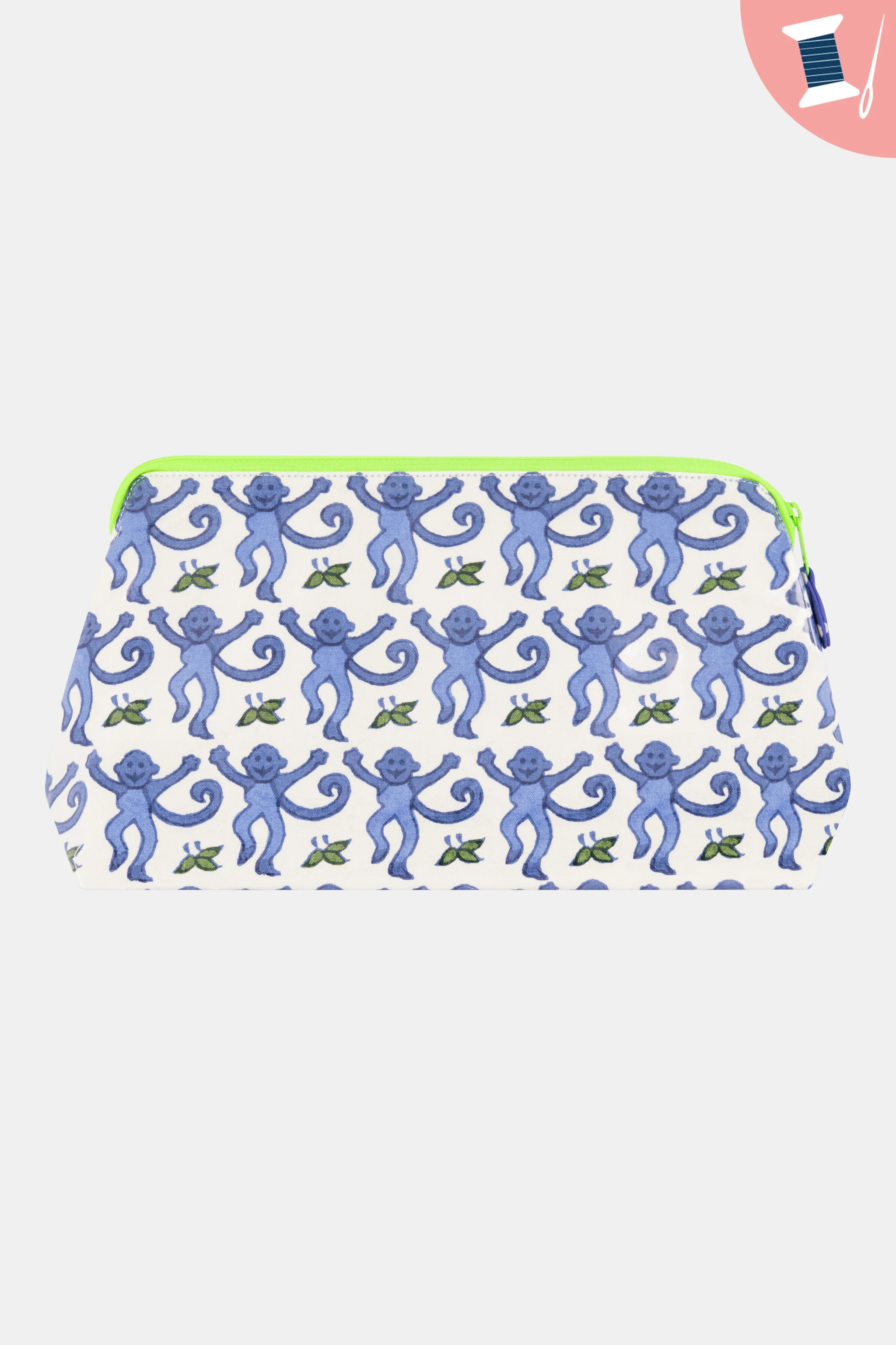 Personalized Monkey Makeup Bag | Roller Rabbit | Roller Rabbit