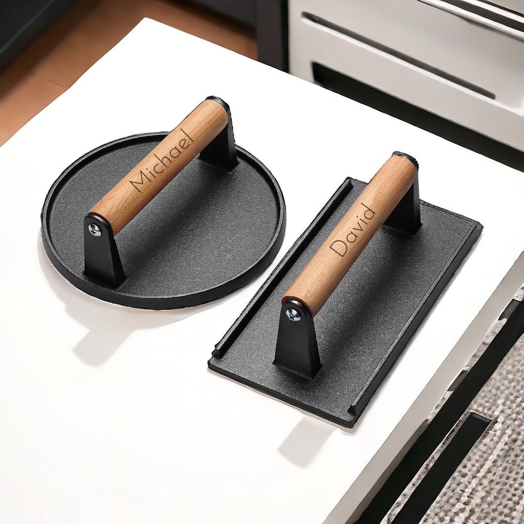 Personalized BURGER PRESS SPATULA Barbeque Grill Grilling Griddle Groomsmen Gifts for Dad Him Men... | Etsy (US)