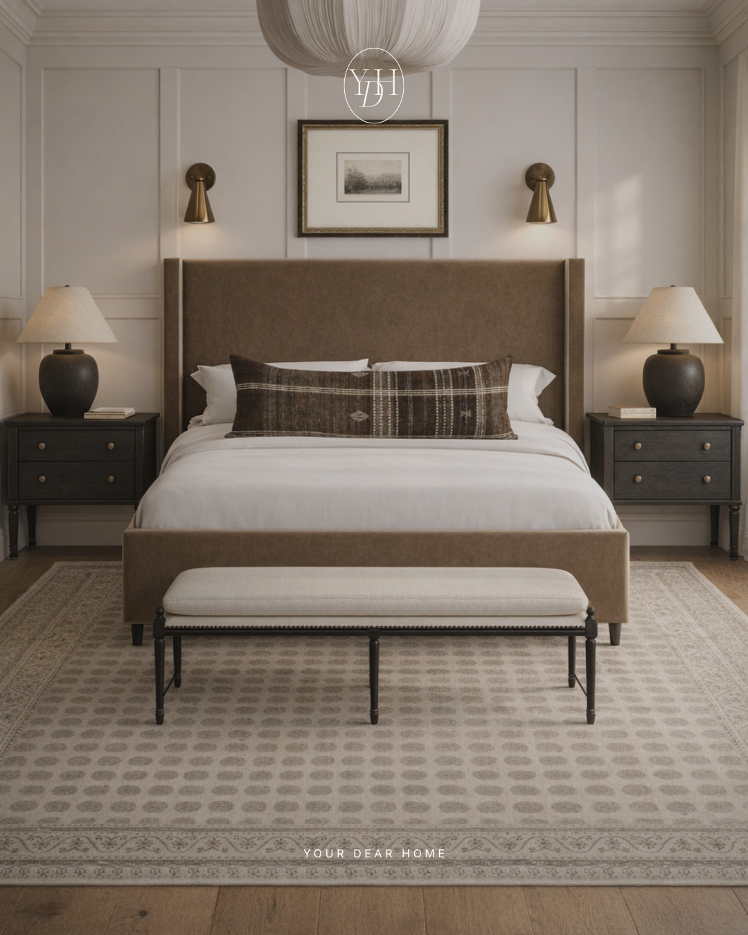 Warm neutrals, deep wood tones and soft layered textures are probably my favorite formula for making a bedroom feel cozy and relaxing. This mix feels timeless, grounded and a little boutique hotel inspired in the best way. 🤎 

 #LTKHome