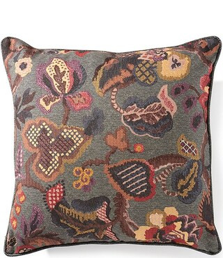 Southern Living Festive Fall Collection Cecil Multi Floral Decorative Square Pillow | Dillard's | Dillard's