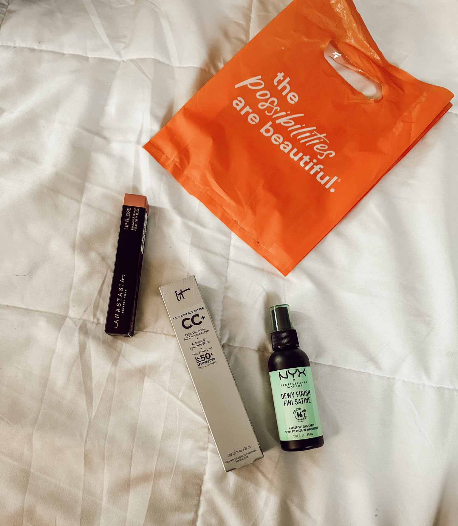 Mini Ulta haul. Had 10 min & grabbed these three. Restocked my foundation, wanted to try this setting spray and I'm a sucker for lip glosses and lipsticks :)

#LTKGiftGuide #LTKbeauty