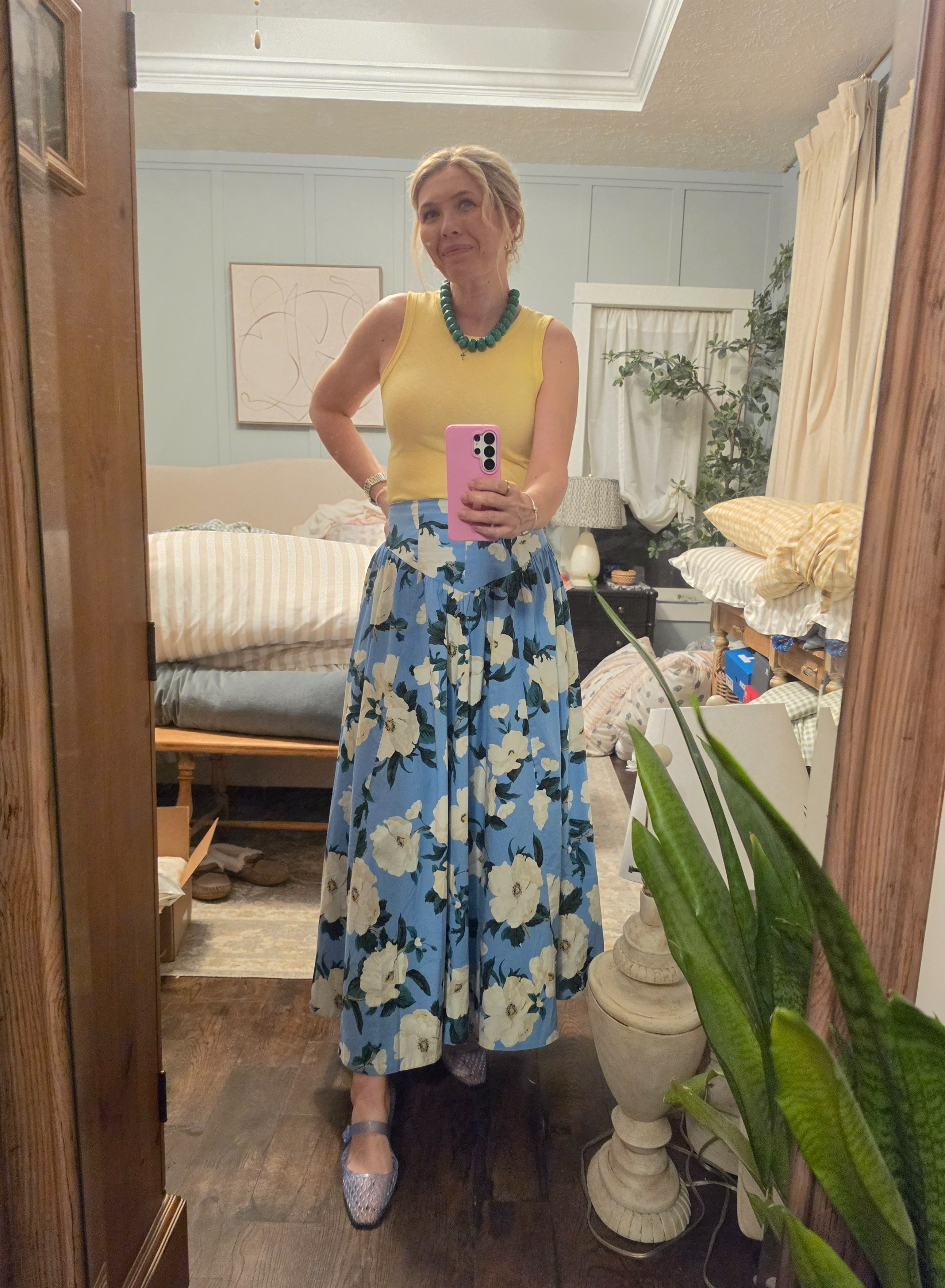 Harsh lighting, but i loved this skirt tank combo for my nephew's graduation 

#LTKmomlife #LTKSeasonal #LTKOver40