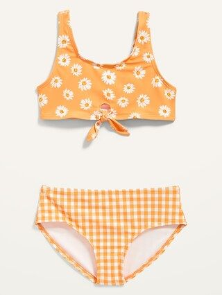 Tie-Front Bikini Swim Set for Girls | Old Navy (US)