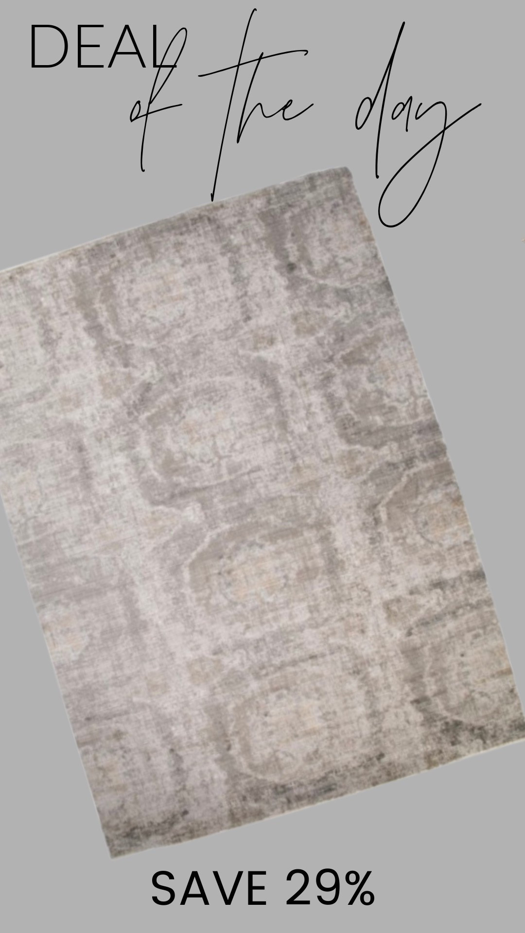 Such a good rug deal — 29% off this 8x10 vintage-look area rug, marked down from $350 to $249.99. Neutral, soft, and works with everything. There are only 2 left, so this is one of those grab-it-now finds.

#LTKHome #LTKSaleAlert