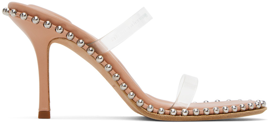 Alexander Wang Pink Nova 85 Heeled Sandals | SSENSE