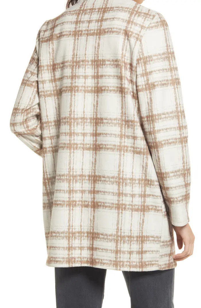 VERO MODA Freja Plaid Brushed Jacket | Nordstrom | Nordstrom