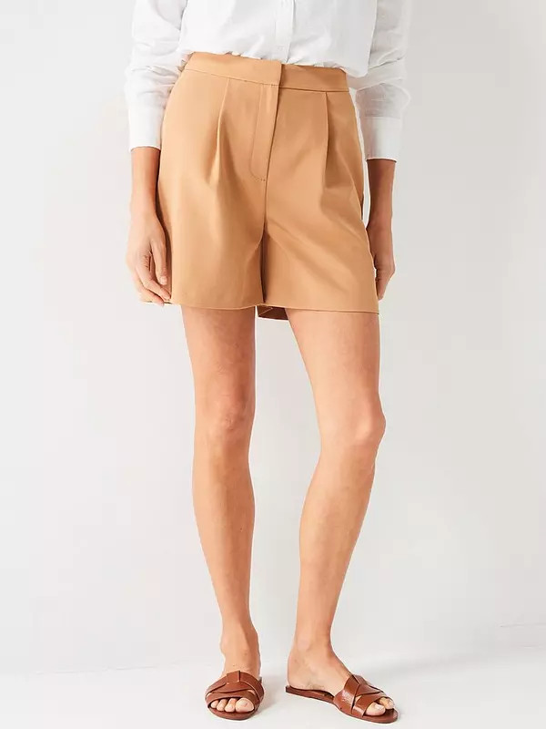 V by Very Relaxed Tailored Short - Beige | Very (UK)