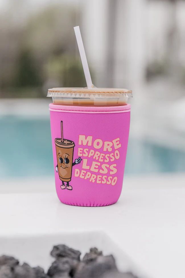 More Espresso Iced Coffee Drink Sleeve | Pink Lily