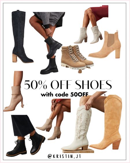 50% off shoes - sneakers - high heels - boots 
#shoe-sale
#winterboots 
#sneakers 
#booties #winterbooties
#lifestylessneakers