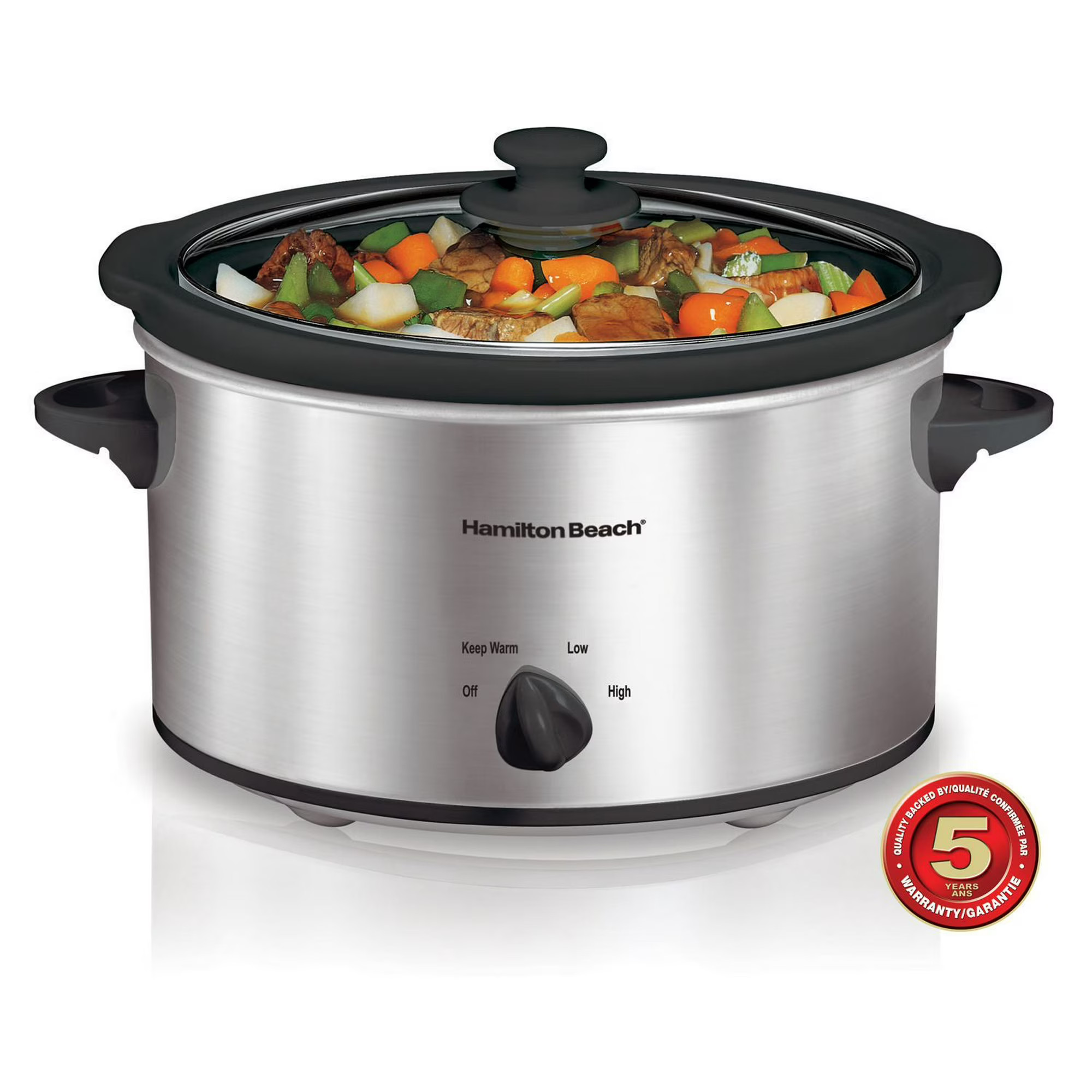 Hamilton Beach 4 Quart Oval Slow Cooker 33140VCR, 4 Quarts | Walmart (CA)