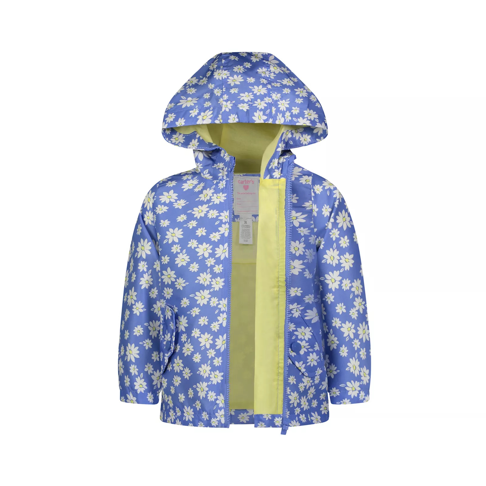 Baby Girl Carter's Printed Rain Jacket, Infant Girl's, Size: 24 Months, Blue | Kohl's