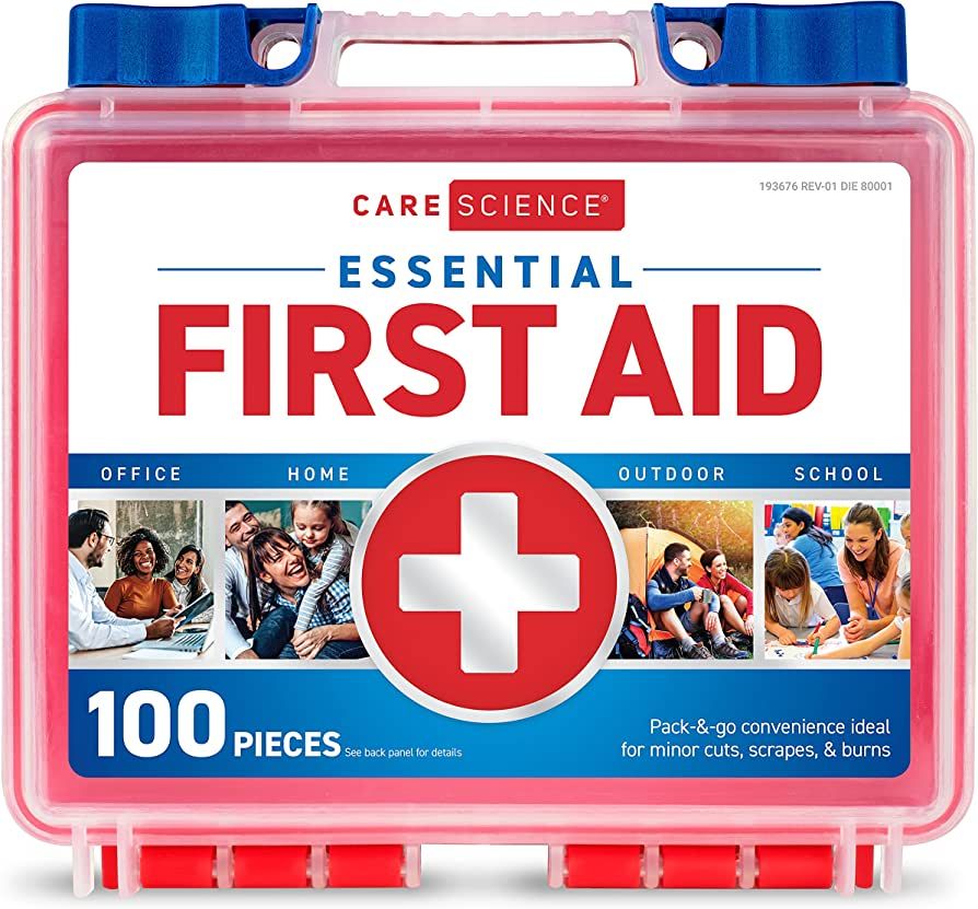 Care Science First Aid Kit, 100 Pieces | Professional Use for Travel, Work, School, Home, Car, Su... | Amazon (US)