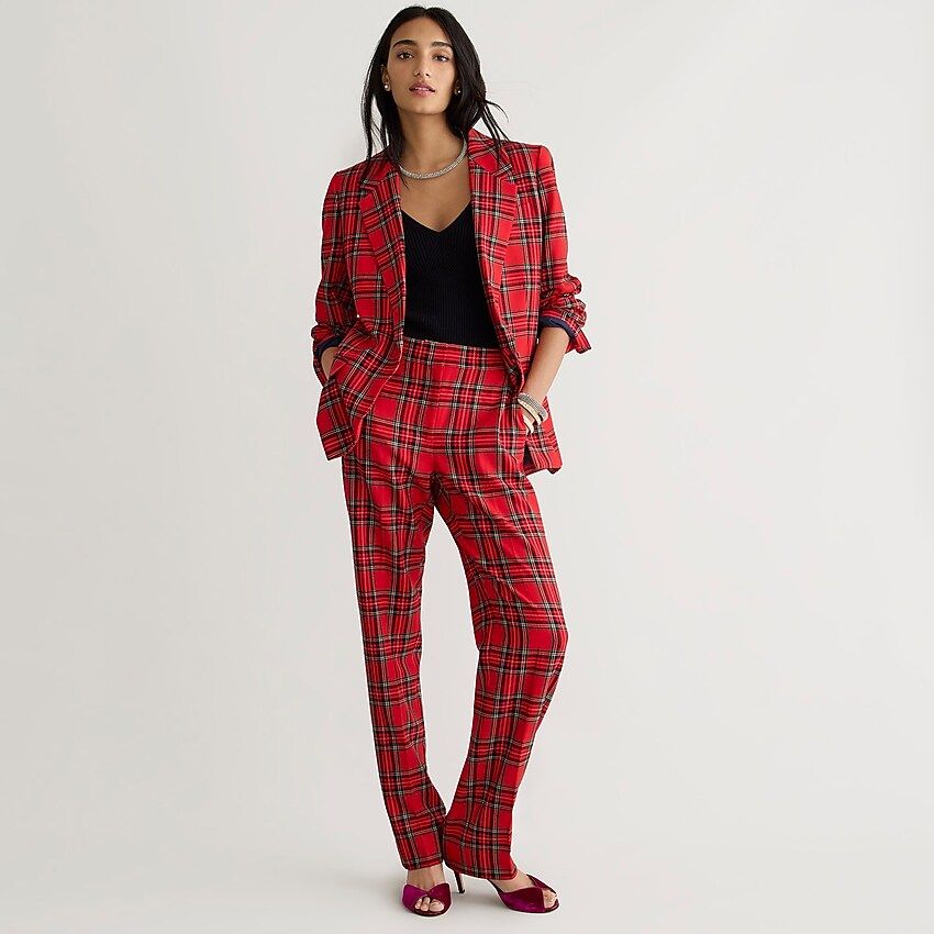 Willa Blazer in Good Tidings plaid wool | J.Crew US