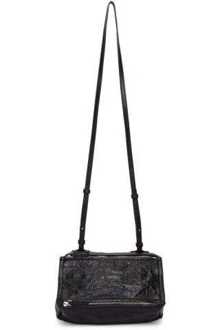 Black Crinkled Mini Pandora Bag | SSENSE