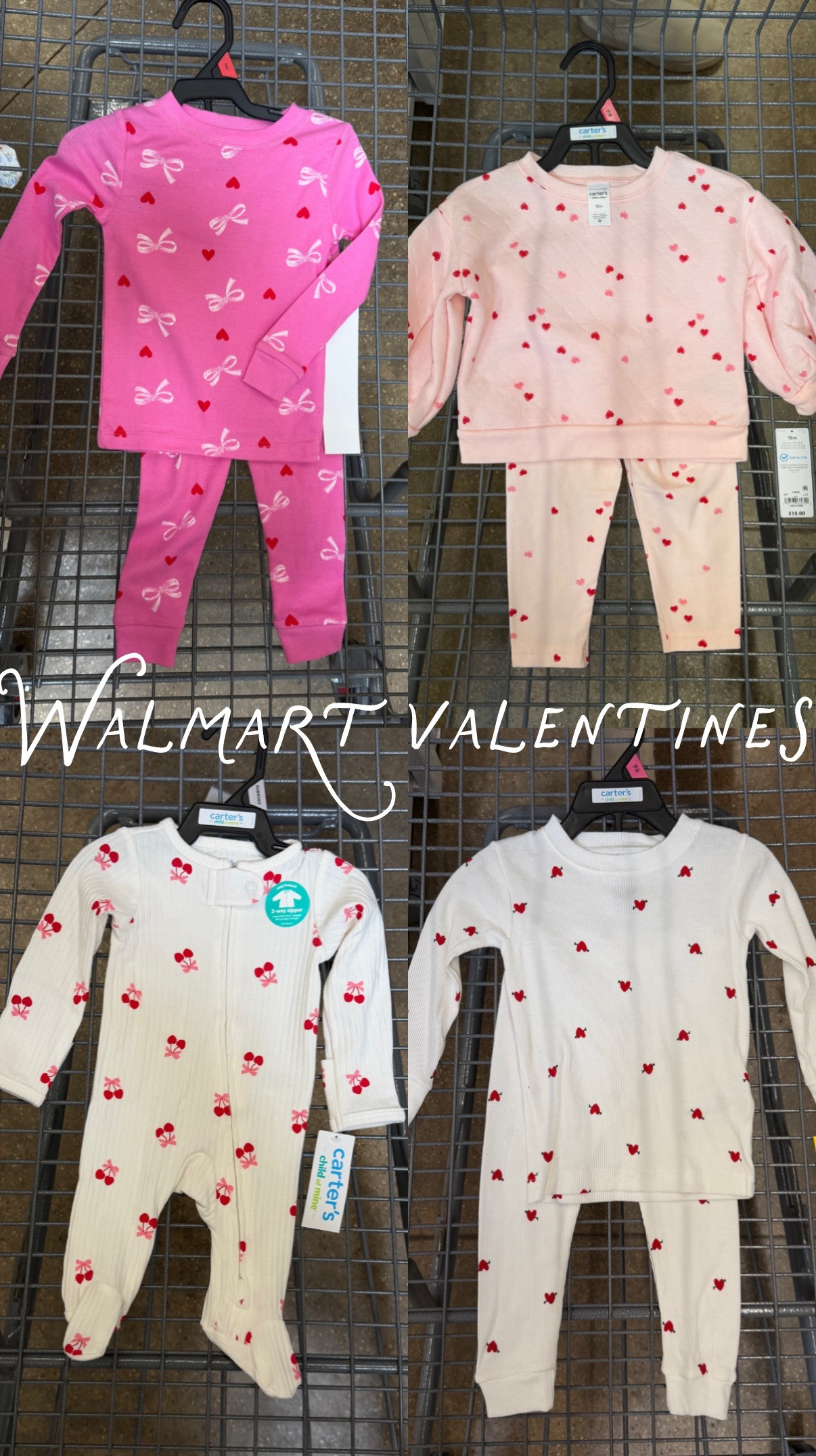 Baby & toddler outfits from Walmart! Love these little pj & matching sets for Valentine's Day!  

 #LTKValentine #LTKBaby #LTKKids