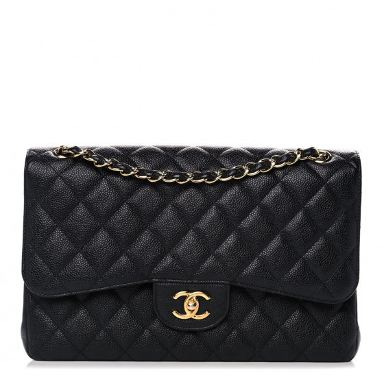CHANEL

Caviar Quilted Jumbo Double Flap Black | Fashionphile