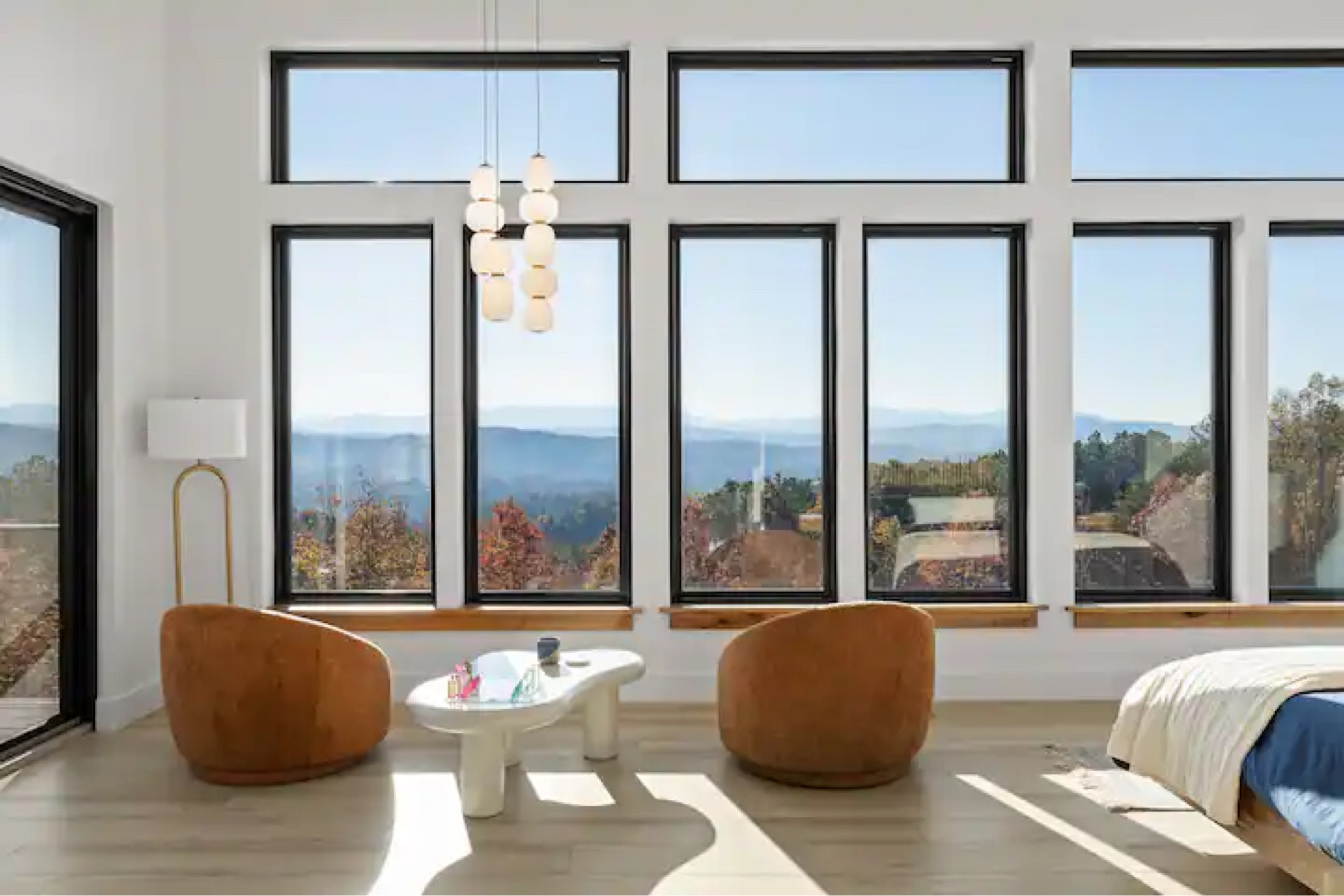 Interior design Airbnb lounge coffee spot lighting barrel chair 

#LTKSeasonal #LTKFallSale #LTKHome