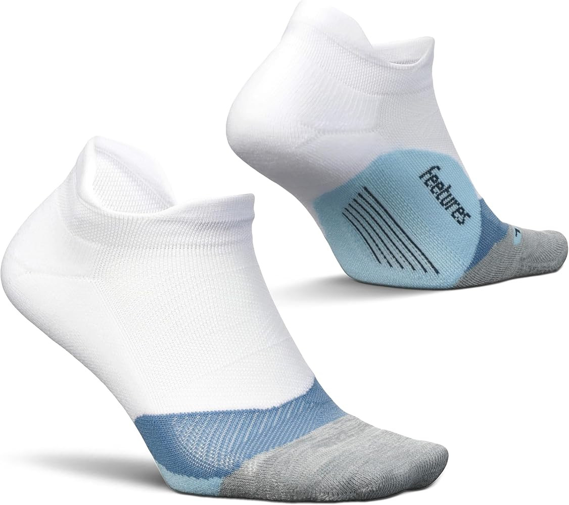 Feetures Elite Light Cushion No Show Tab Ankle Socks - Sport Sock with Targeted Compression - (1 ... | Amazon (US)