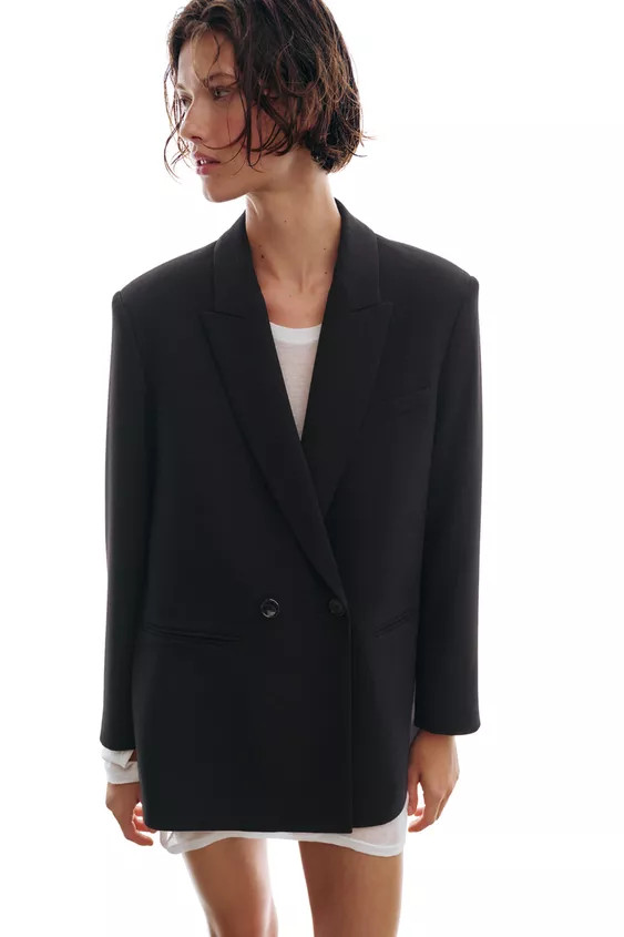 OVERSIZED DOUBLE BREASTED BLAZER | Zara Canada
