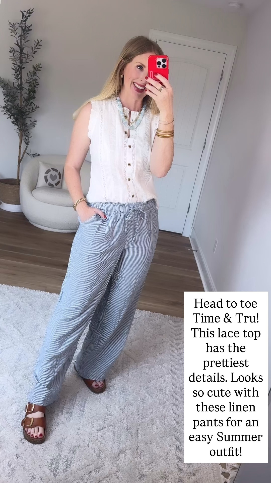 Walmart try on, time and tru, linen pants, Walmart style

#LTKootd #LTKmomlife