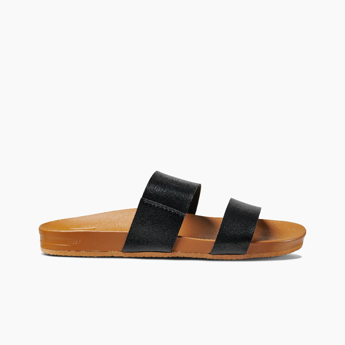 Women's Cushion Vista Slides in Black/Natural | REEF® | Reef