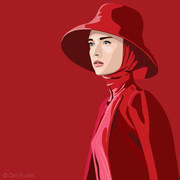 Orit FuchsOrit Fuchs: Vivid 64 - Giclee print on canvas female figure painting. 16/16"2019