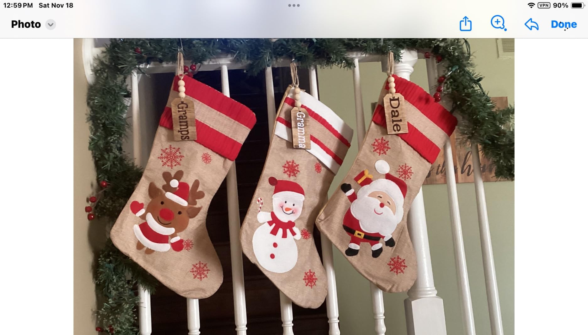 Christmas Decorations-12PCS Christmas Stocking Name Tags -DIY Unfinished Personalized Blank Bead ... | Amazon (US)