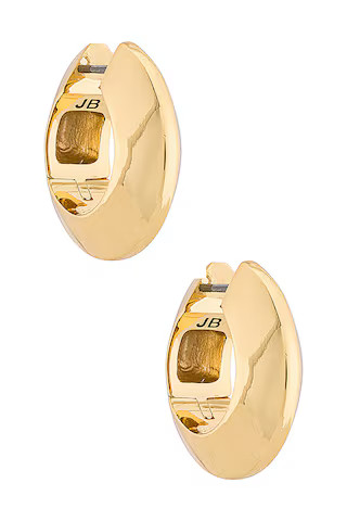 Jenny Bird Wide Hinged Hoops Earrings in Gold from Revolve.com | Revolve Clothing (Global)