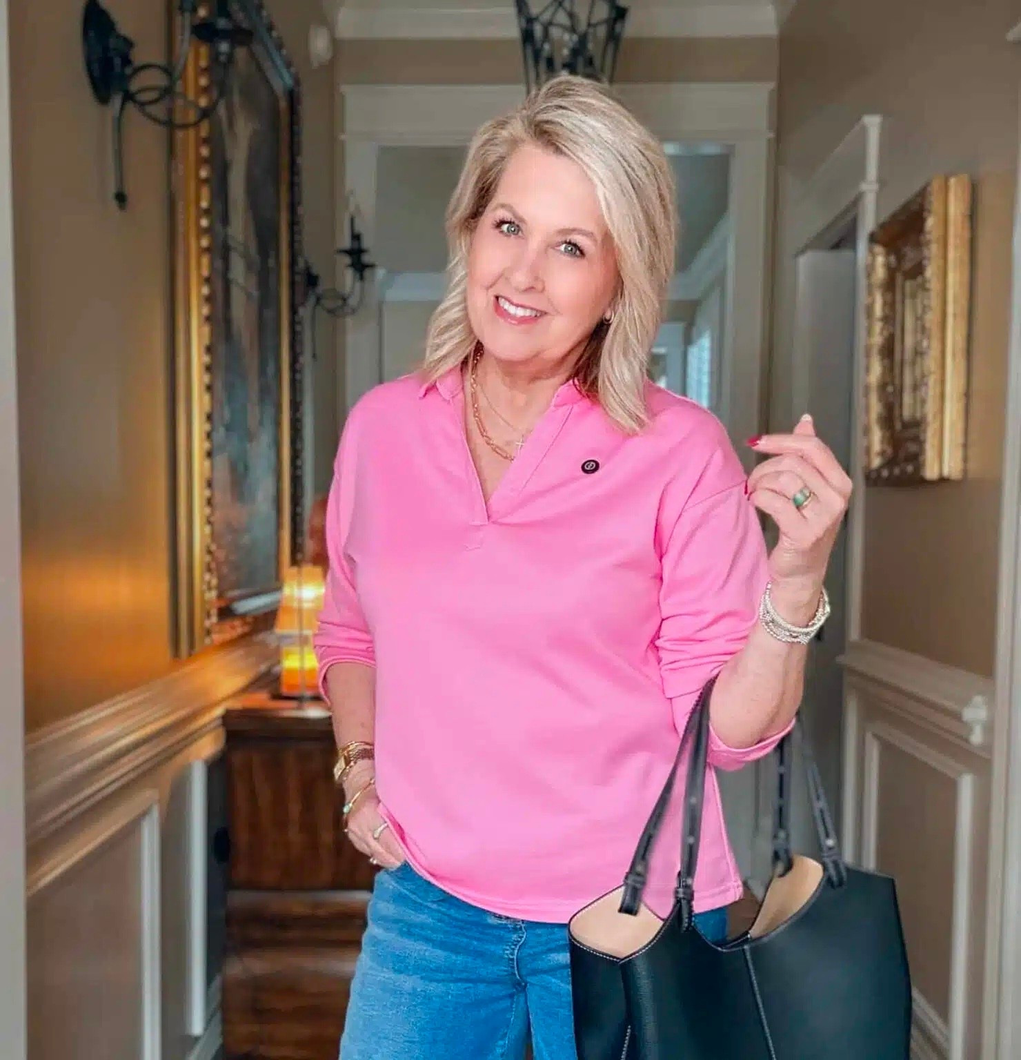 My v neck pullover is under $38 and a great Amazon find! It also comes in multiple colors and several in stripes. V neck tops are a great option when looking for a flattering neckline. 

#LTKootd #LTKWorkwear #LTKOver40