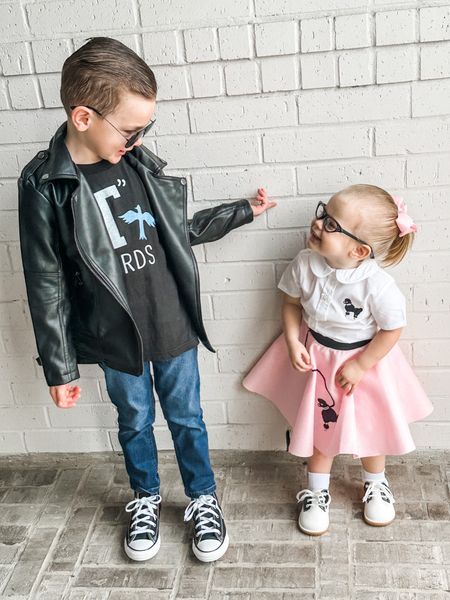 The cutest 50’s costumes for kids we ever did see! 😍🐩💗

#LTKunder100 #LTKfamily #LTKkids