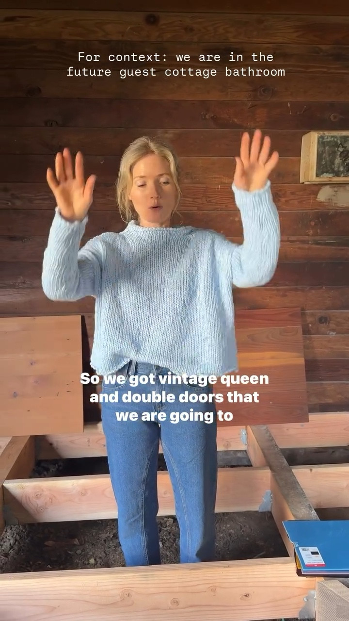 For context: we are in the future guest cottage bathroom