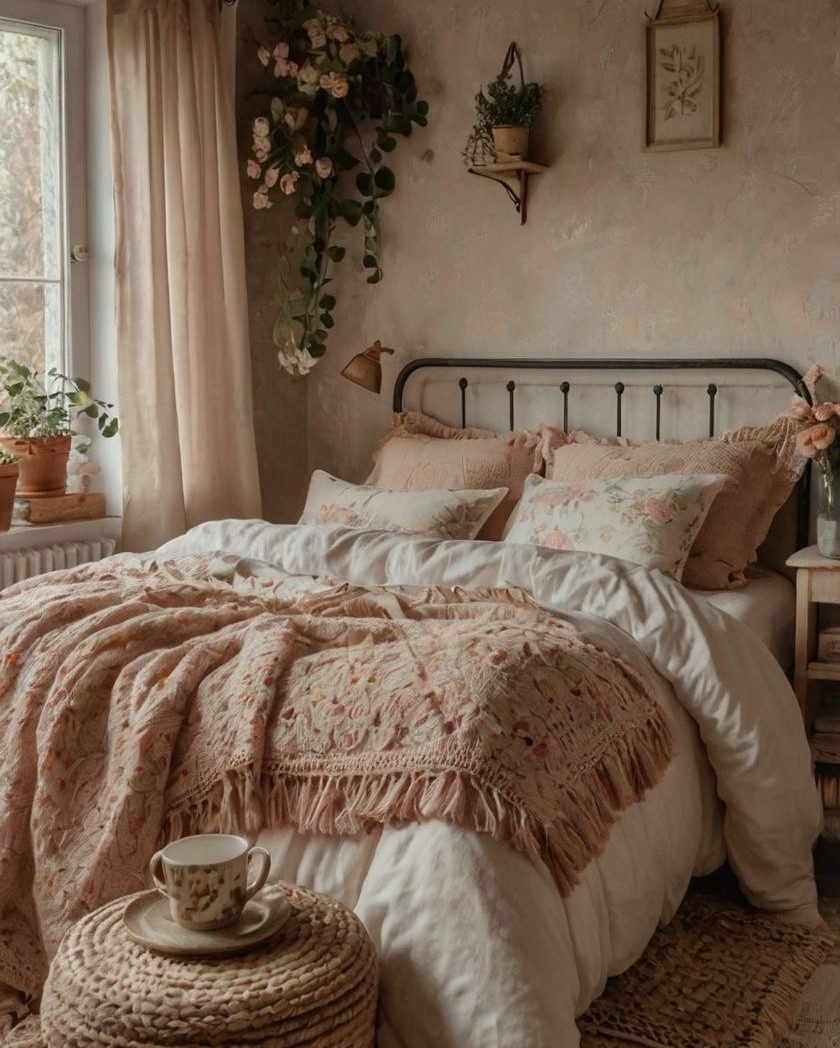 Soft florals, vintage touches, and cozy cottage charm.
Shop romantic cottage bedroom decor on LTK 🌸

#LTKU #LTKHome #LTKWedding