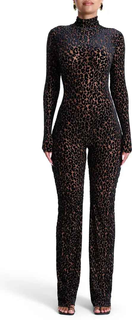 Burnout Long Sleeve Jumpsuit | Nordstrom