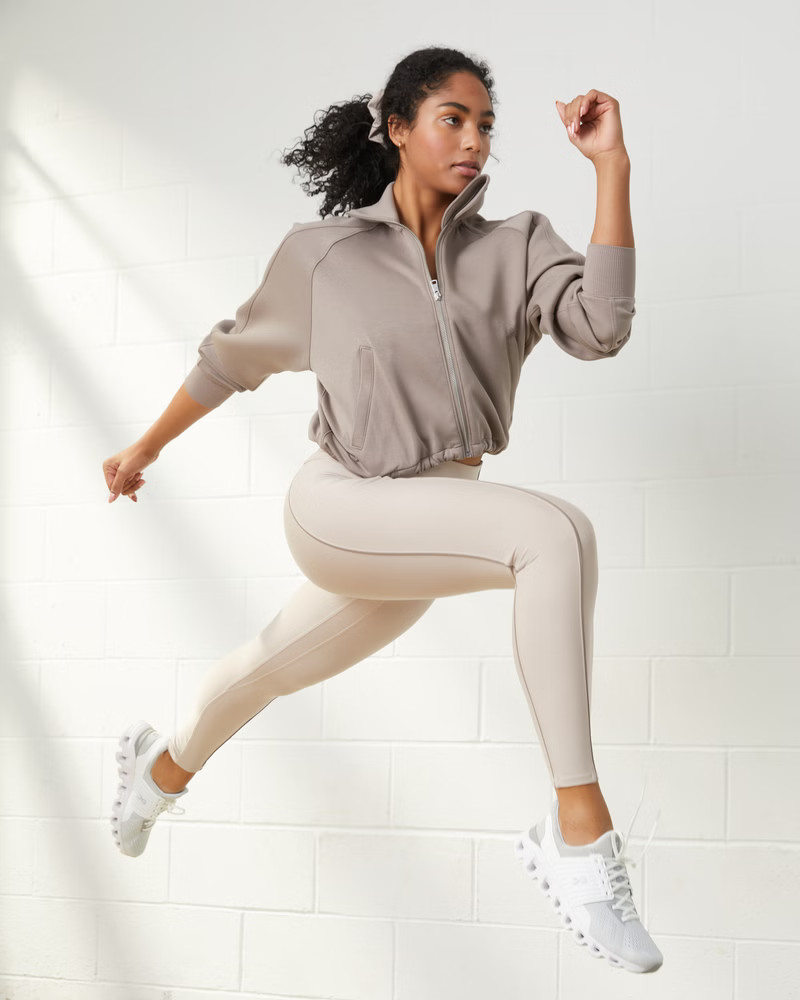 Active Long-Sleeve Neoprene Full-Zip | Abercrombie & Fitch (US)