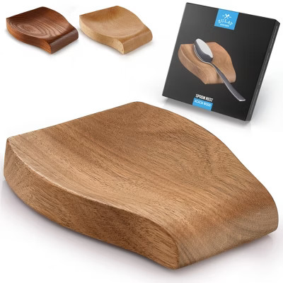 Zulay Acacia Wood Spoon Rest For Kitchen | Target