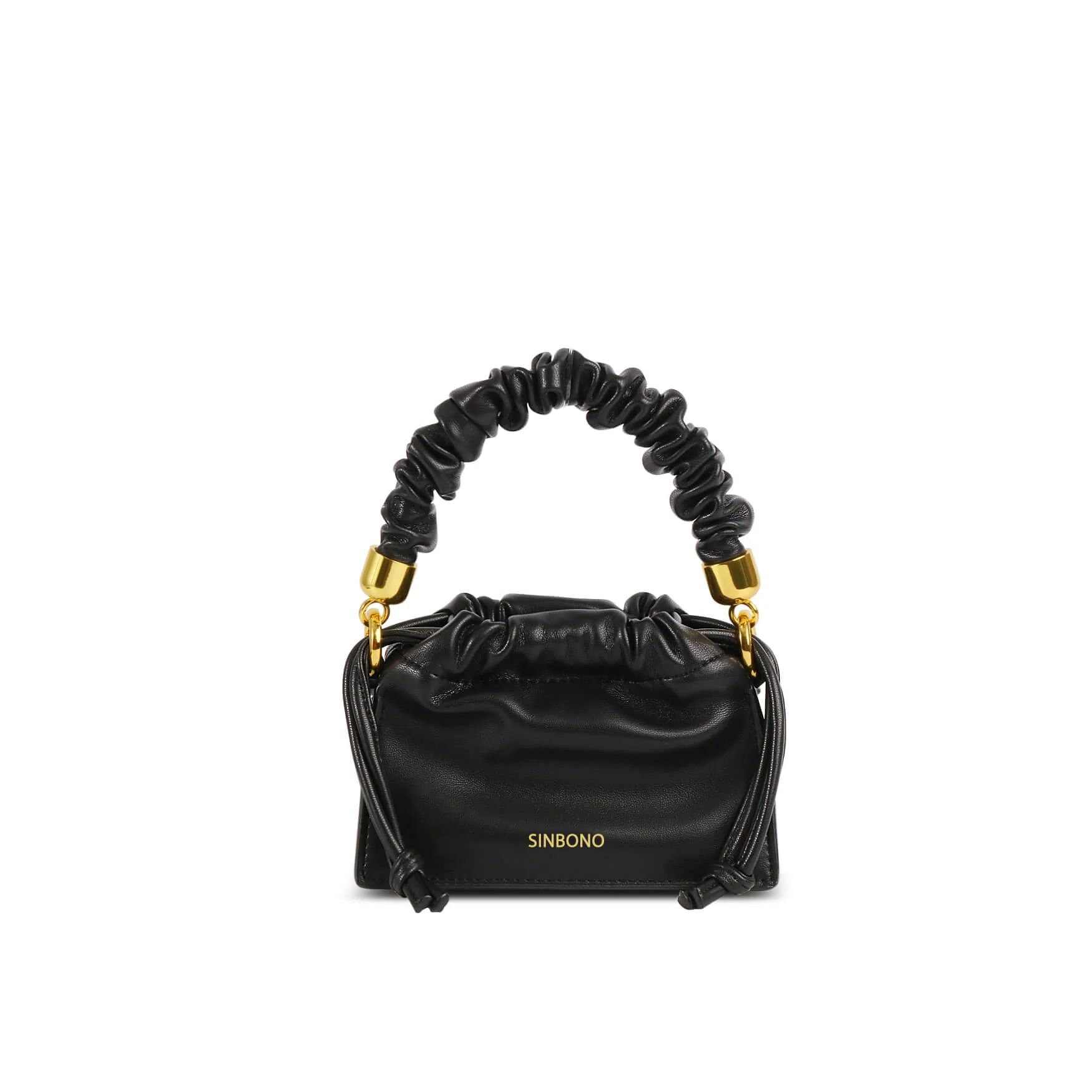 Mini Drawstring Handbag  - Black | SINBONO INC.