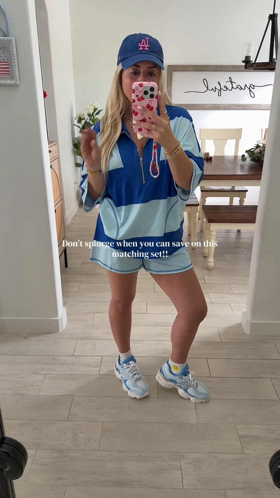 Spring outfit
Matching set 
New balance tts

#LTKootd #LTKSaleAlert