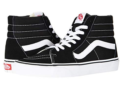 Vans Men's High-Top, Canvas Black Black White, 10 | Amazon (US)