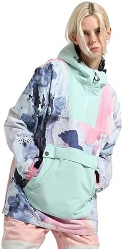 Men Ski Jackets Snowboard Coats Women Waterproof Pullover Jacket Winter Sports Windproof Warm | Amazon (US)