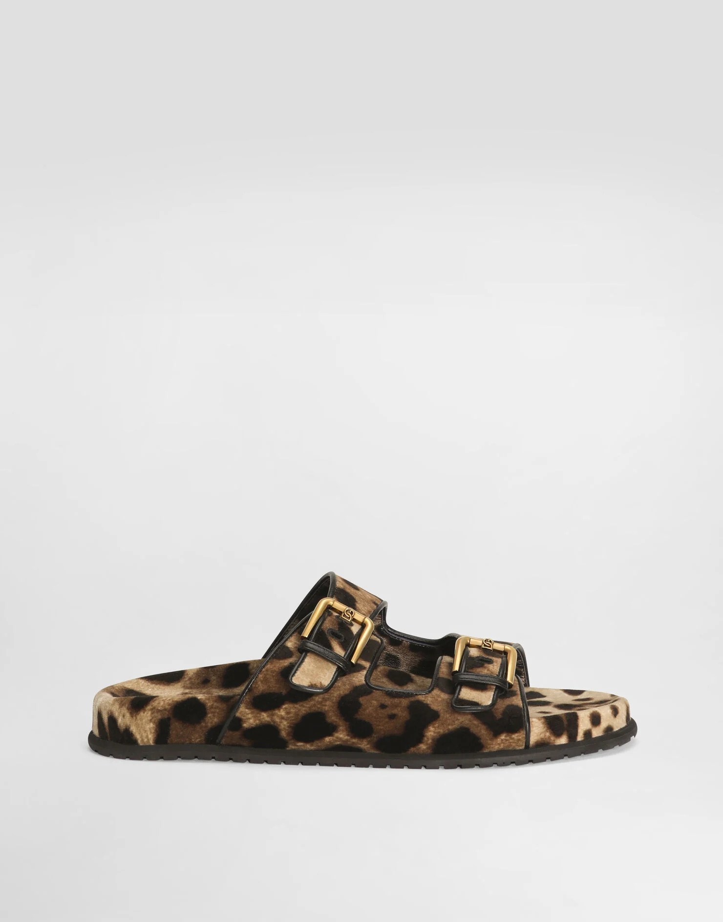 Printed velvet sliders | Dolce & Gabbana US