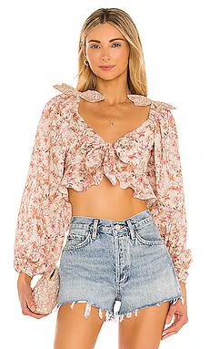 Tularosa Bristol Top in Dried Rose Floral from Revolve.com | Revolve Clothing (Global)