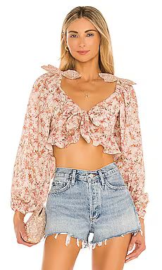 Tularosa Bristol Top in Dried Rose Floral from Revolve.com | Revolve Clothing (Global)